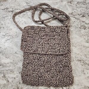 The Sak Originals‎ Tan Crochet Crossbody Bag Brown Taupe Handbag Boho Style NWOT